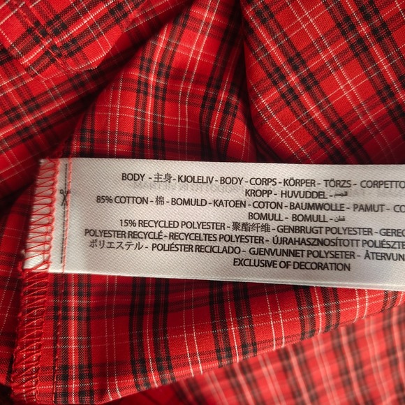 NWOT Ariat Pro Series Mens Red Plaid Long Sleeve Button Up Shirt Fitted Size L - Picture 8 of 16